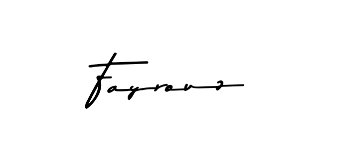 Use a signature maker to create a handwritten signature online. With this signature software, you can design (Asem Kandis PERSONAL USE) your own signature for name Fayrouz. Fayrouz signature style 9 images and pictures png