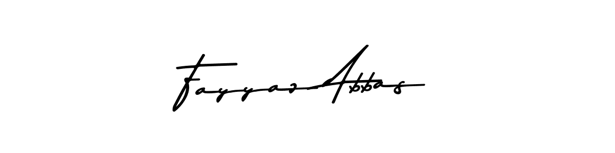 Create a beautiful signature design for name Fayyaz Abbas. With this signature (Asem Kandis PERSONAL USE) fonts, you can make a handwritten signature for free. Fayyaz Abbas signature style 9 images and pictures png