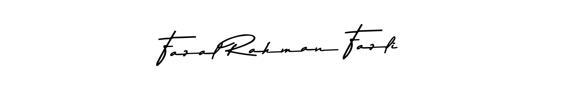 Use a signature maker to create a handwritten signature online. With this signature software, you can design (Asem Kandis PERSONAL USE) your own signature for name Fazal Rahman Fazli. Fazal Rahman Fazli signature style 9 images and pictures png