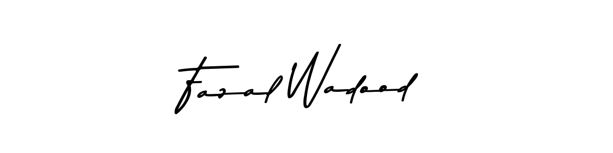 Use a signature maker to create a handwritten signature online. With this signature software, you can design (Asem Kandis PERSONAL USE) your own signature for name Fazal Wadood. Fazal Wadood signature style 9 images and pictures png