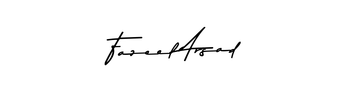 Use a signature maker to create a handwritten signature online. With this signature software, you can design (Asem Kandis PERSONAL USE) your own signature for name Fazeel Arsad. Fazeel Arsad signature style 9 images and pictures png