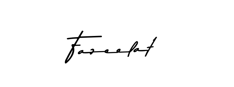 Make a beautiful signature design for name Fazeelat. Use this online signature maker to create a handwritten signature for free. Fazeelat signature style 9 images and pictures png