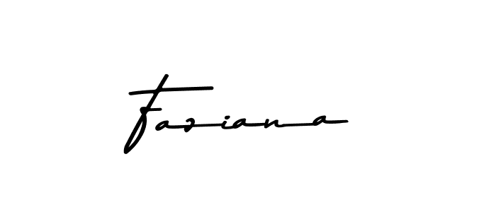 Faziana stylish signature style. Best Handwritten Sign (Asem Kandis PERSONAL USE) for my name. Handwritten Signature Collection Ideas for my name Faziana. Faziana signature style 9 images and pictures png