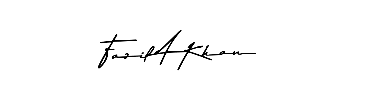 The best way (Asem Kandis PERSONAL USE) to make a short signature is to pick only two or three words in your name. The name Fazil A Khan include a total of six letters. For converting this name. Fazil A Khan signature style 9 images and pictures png