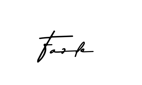 Create a beautiful signature design for name Fazle. With this signature (Asem Kandis PERSONAL USE) fonts, you can make a handwritten signature for free. Fazle signature style 9 images and pictures png