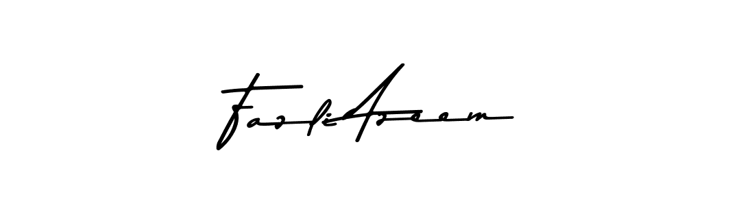 Use a signature maker to create a handwritten signature online. With this signature software, you can design (Asem Kandis PERSONAL USE) your own signature for name Fazli Azeem. Fazli Azeem signature style 9 images and pictures png