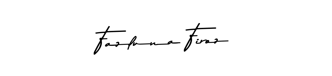 Use a signature maker to create a handwritten signature online. With this signature software, you can design (Asem Kandis PERSONAL USE) your own signature for name Fazluna Firoz. Fazluna Firoz signature style 9 images and pictures png