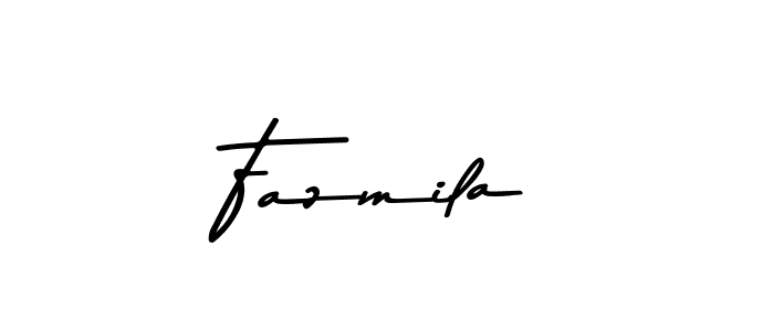 Make a beautiful signature design for name Fazmila. With this signature (Asem Kandis PERSONAL USE) style, you can create a handwritten signature for free. Fazmila signature style 9 images and pictures png
