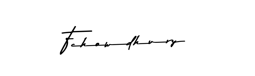 Design your own signature with our free online signature maker. With this signature software, you can create a handwritten (Asem Kandis PERSONAL USE) signature for name Fchowdhury. Fchowdhury signature style 9 images and pictures png