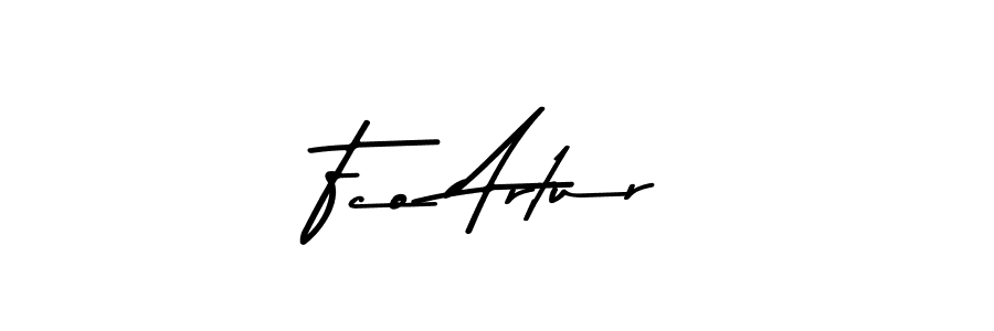 Design your own signature with our free online signature maker. With this signature software, you can create a handwritten (Asem Kandis PERSONAL USE) signature for name Fco Artur. Fco Artur signature style 9 images and pictures png