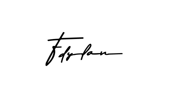 Create a beautiful signature design for name Fdylan. With this signature (Asem Kandis PERSONAL USE) fonts, you can make a handwritten signature for free. Fdylan signature style 9 images and pictures png