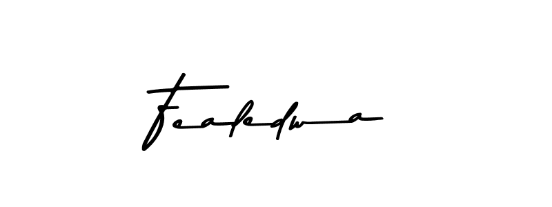How to make Fealedwa name signature. Use Asem Kandis PERSONAL USE style for creating short signs online. This is the latest handwritten sign. Fealedwa signature style 9 images and pictures png
