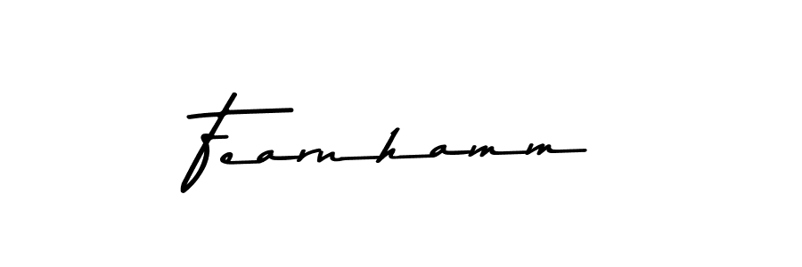 You should practise on your own different ways (Asem Kandis PERSONAL USE) to write your name (Fearnhamm) in signature. don't let someone else do it for you. Fearnhamm signature style 9 images and pictures png