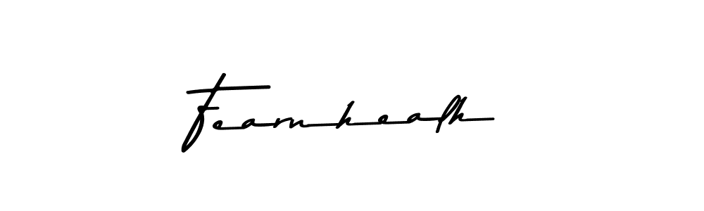 You should practise on your own different ways (Asem Kandis PERSONAL USE) to write your name (Fearnhealh) in signature. don't let someone else do it for you. Fearnhealh signature style 9 images and pictures png