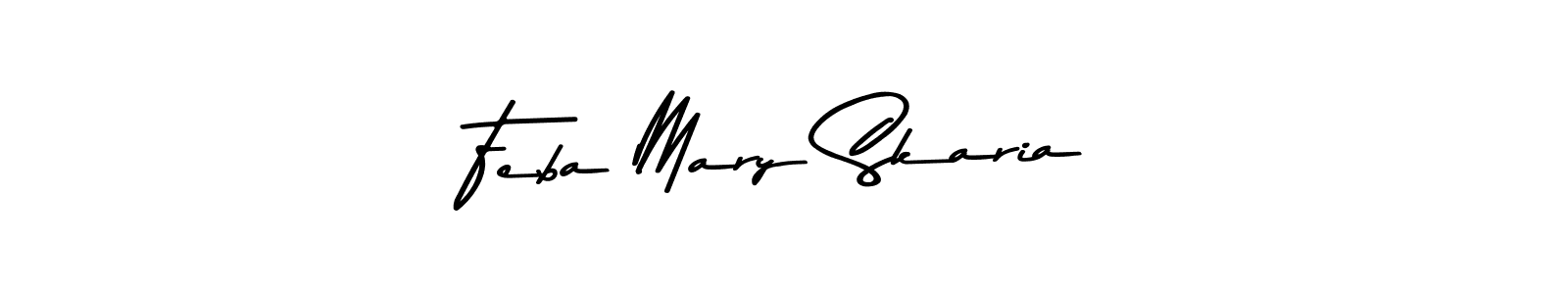 Feba Mary Skaria stylish signature style. Best Handwritten Sign (Asem Kandis PERSONAL USE) for my name. Handwritten Signature Collection Ideas for my name Feba Mary Skaria. Feba Mary Skaria signature style 9 images and pictures png