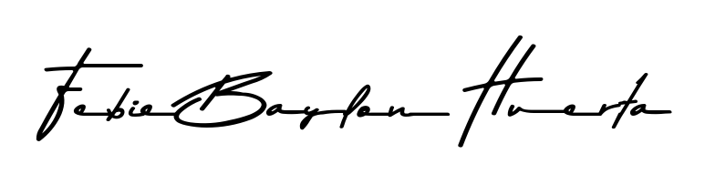 Upgrade your professional image with Febie Baylon Huerta signature created with Asem Kandis PERSONAL USE font. Fast, free, and watermark-free download. Febie Baylon Huerta signature style 9 images and pictures png