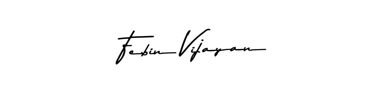 The best way (Asem Kandis PERSONAL USE) to make a short signature is to pick only two or three words in your name. The name Febin Vijayan include a total of six letters. For converting this name. Febin Vijayan signature style 9 images and pictures png
