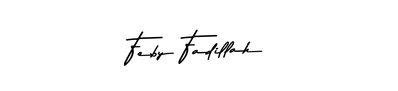 Also You can easily find your signature by using the search form. We will create Feby Fadillah name handwritten signature images for you free of cost using Asem Kandis PERSONAL USE sign style. Feby Fadillah signature style 9 images and pictures png