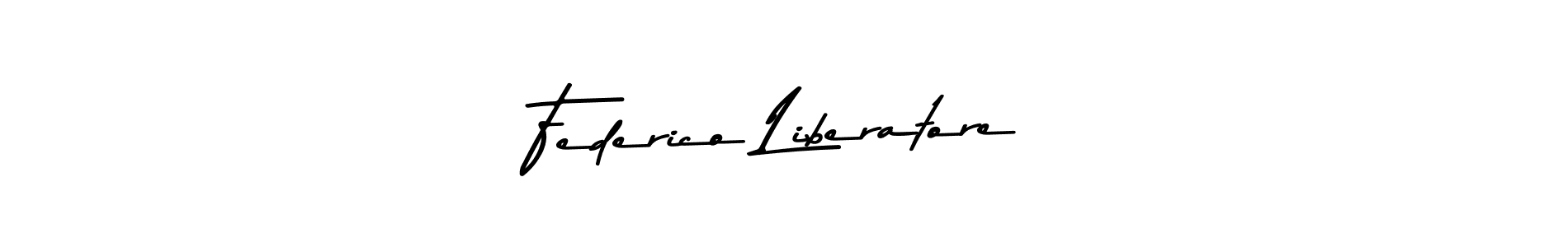 Design your own signature with our free online signature maker. With this signature software, you can create a handwritten (Asem Kandis PERSONAL USE) signature for name Federico Liberatore. Federico Liberatore signature style 9 images and pictures png