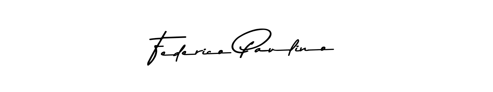 Create a beautiful signature design for name Federico Paulino. With this signature (Asem Kandis PERSONAL USE) fonts, you can make a handwritten signature for free. Federico Paulino signature style 9 images and pictures png