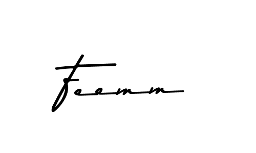 Feemm stylish signature style. Best Handwritten Sign (Asem Kandis PERSONAL USE) for my name. Handwritten Signature Collection Ideas for my name Feemm. Feemm signature style 9 images and pictures png