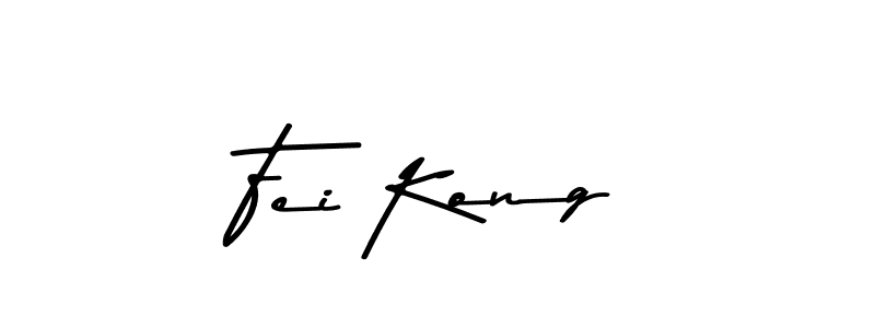 Make a beautiful signature design for name Fei Kong. With this signature (Asem Kandis PERSONAL USE) style, you can create a handwritten signature for free. Fei Kong signature style 9 images and pictures png