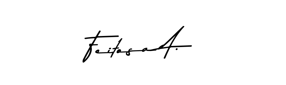 Create a beautiful signature design for name Feitosa A.. With this signature (Asem Kandis PERSONAL USE) fonts, you can make a handwritten signature for free. Feitosa A. signature style 9 images and pictures png