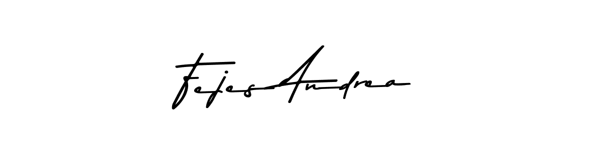 This is the best signature style for the Fejes Andrea name. Also you like these signature font (Asem Kandis PERSONAL USE). Mix name signature. Fejes Andrea signature style 9 images and pictures png