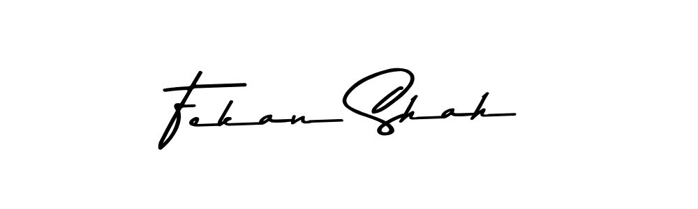 Also You can easily find your signature by using the search form. We will create Fekan Shah name handwritten signature images for you free of cost using Asem Kandis PERSONAL USE sign style. Fekan Shah signature style 9 images and pictures png