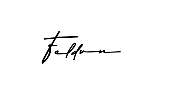 Design your own signature with our free online signature maker. With this signature software, you can create a handwritten (Asem Kandis PERSONAL USE) signature for name Feldun. Feldun signature style 9 images and pictures png