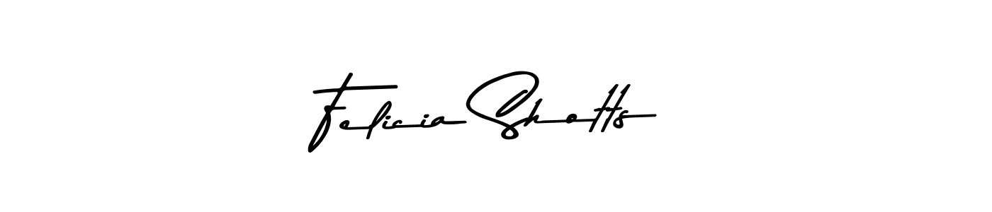 Design your own signature with our free online signature maker. With this signature software, you can create a handwritten (Asem Kandis PERSONAL USE) signature for name Felicia Shotts. Felicia Shotts signature style 9 images and pictures png