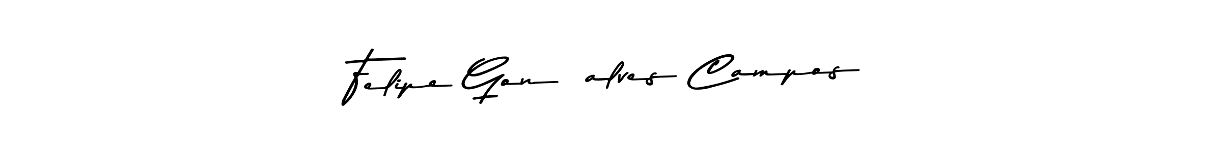 You should practise on your own different ways (Asem Kandis PERSONAL USE) to write your name (Felipe Gonçalves Campos) in signature. don't let someone else do it for you. Felipe Gonçalves Campos signature style 9 images and pictures png