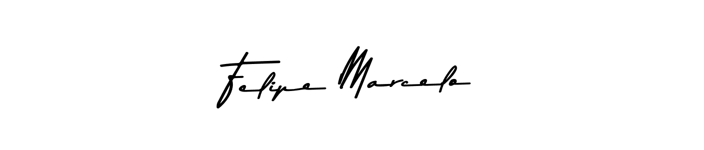 Make a beautiful signature design for name Felipe Marcelo. With this signature (Asem Kandis PERSONAL USE) style, you can create a handwritten signature for free. Felipe Marcelo signature style 9 images and pictures png
