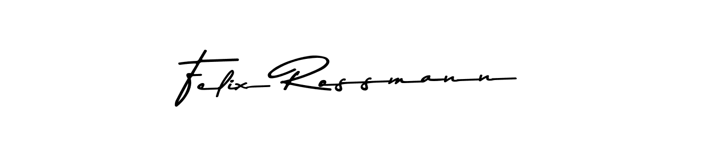 Design your own signature with our free online signature maker. With this signature software, you can create a handwritten (Asem Kandis PERSONAL USE) signature for name Felix Rossmann. Felix Rossmann signature style 9 images and pictures png