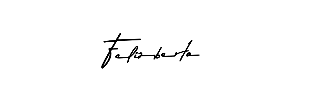 Also we have Felizberto name is the best signature style. Create professional handwritten signature collection using Asem Kandis PERSONAL USE autograph style. Felizberto signature style 9 images and pictures png