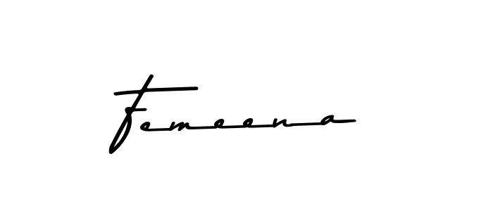 Asem Kandis PERSONAL USE is a professional signature style that is perfect for those who want to add a touch of class to their signature. It is also a great choice for those who want to make their signature more unique. Get Femeena name to fancy signature for free. Femeena signature style 9 images and pictures png