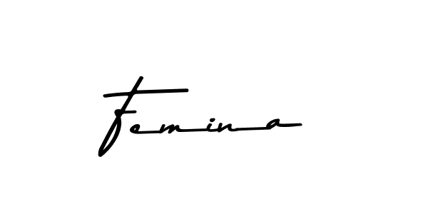 How to make Femina signature? Asem Kandis PERSONAL USE is a professional autograph style. Create handwritten signature for Femina name. Femina signature style 9 images and pictures png