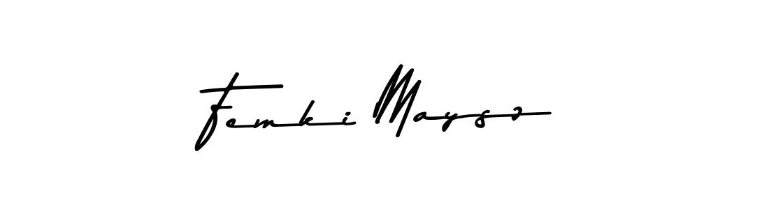 Use a signature maker to create a handwritten signature online. With this signature software, you can design (Asem Kandis PERSONAL USE) your own signature for name Femki Maysz. Femki Maysz signature style 9 images and pictures png