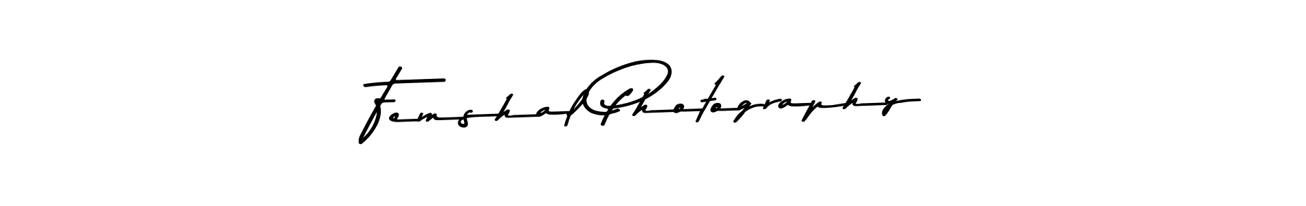 Create a beautiful signature design for name Femshal Photography. With this signature (Asem Kandis PERSONAL USE) fonts, you can make a handwritten signature for free. Femshal Photography signature style 9 images and pictures png