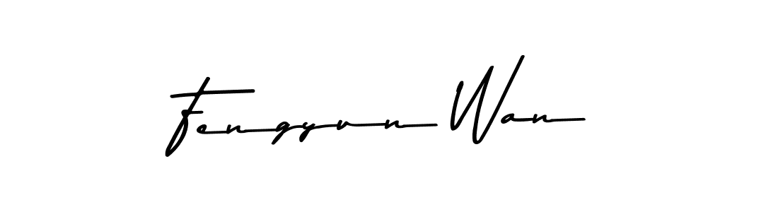 How to make Fengyun Wan name signature. Use Asem Kandis PERSONAL USE style for creating short signs online. This is the latest handwritten sign. Fengyun Wan signature style 9 images and pictures png