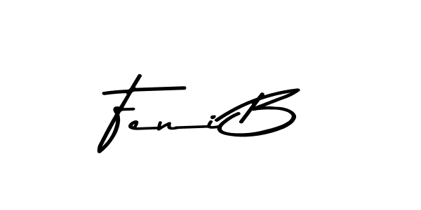 Create a beautiful signature design for name Feni B. With this signature (Asem Kandis PERSONAL USE) fonts, you can make a handwritten signature for free. Feni B signature style 9 images and pictures png