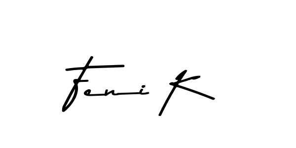 You should practise on your own different ways (Asem Kandis PERSONAL USE) to write your name (Feni K) in signature. don't let someone else do it for you. Feni K signature style 9 images and pictures png