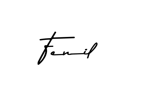 Create a beautiful signature design for name Fenil. With this signature (Asem Kandis PERSONAL USE) fonts, you can make a handwritten signature for free. Fenil signature style 9 images and pictures png