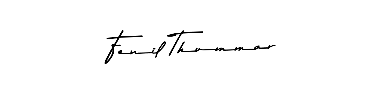 Use a signature maker to create a handwritten signature online. With this signature software, you can design (Asem Kandis PERSONAL USE) your own signature for name Fenil Thummar. Fenil Thummar signature style 9 images and pictures png