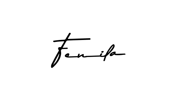 Design your own signature with our free online signature maker. With this signature software, you can create a handwritten (Asem Kandis PERSONAL USE) signature for name Fenila. Fenila signature style 9 images and pictures png