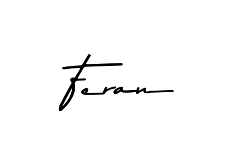 if you are searching for the best signature style for your name Feran. so please give up your signature search. here we have designed multiple signature styles  using Asem Kandis PERSONAL USE. Feran signature style 9 images and pictures png