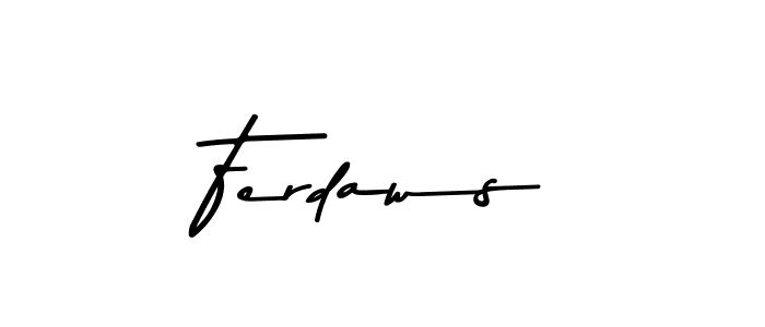 Create a beautiful signature design for name Ferdaws. With this signature (Asem Kandis PERSONAL USE) fonts, you can make a handwritten signature for free. Ferdaws signature style 9 images and pictures png
