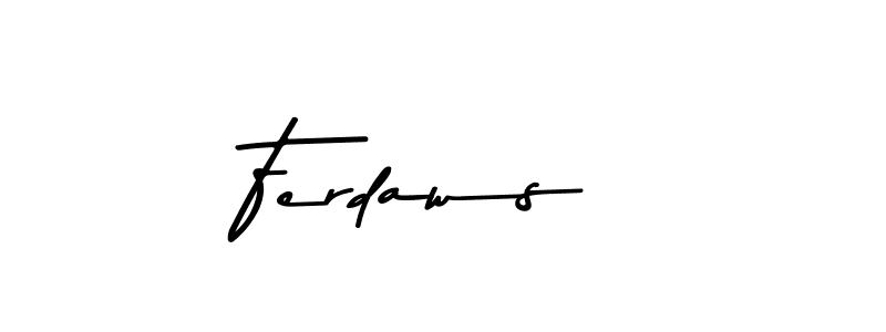 Make a beautiful signature design for name Ferdaws . With this signature (Asem Kandis PERSONAL USE) style, you can create a handwritten signature for free. Ferdaws  signature style 9 images and pictures png