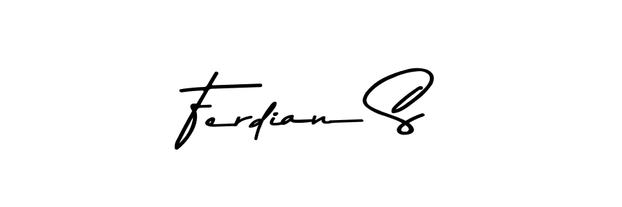 Ferdian S stylish signature style. Best Handwritten Sign (Asem Kandis PERSONAL USE) for my name. Handwritten Signature Collection Ideas for my name Ferdian S. Ferdian S signature style 9 images and pictures png