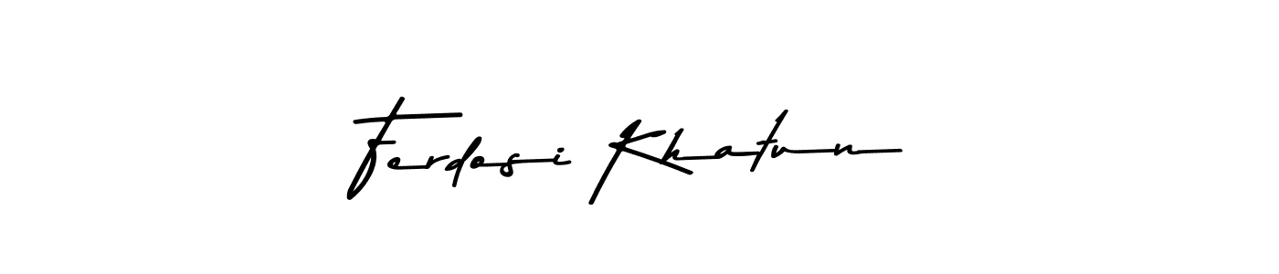 if you are searching for the best signature style for your name Ferdosi Khatun. so please give up your signature search. here we have designed multiple signature styles  using Asem Kandis PERSONAL USE. Ferdosi Khatun signature style 9 images and pictures png